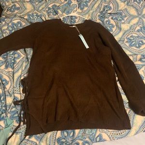 NWT BROWN SWEATER